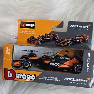 2025 McLaren MCL36 Miami Grand Prix 2024 Toy Car - Orange and Black